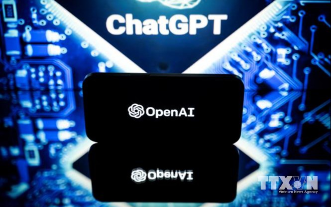 Biểu tượng của OpenAI. (Ảnh: AFP/TTXVN) Media